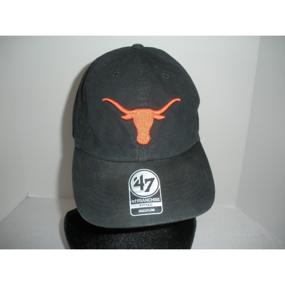Texas Longhorns 47 Brand Franchise Fitted Hat Black Medium NCAA Cap